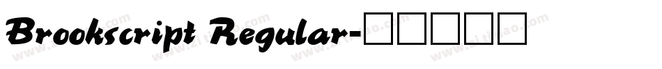 Brookscript Regular字体转换